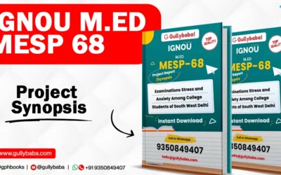 IGNOU MED MESP 68 Project Synopsis