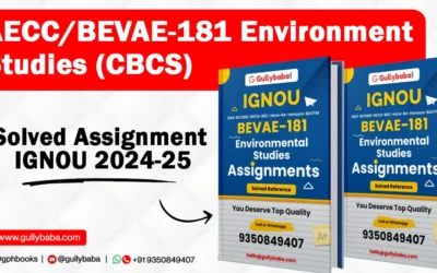 AECC/BEVAE-181 Environment Studies (CBCS) Solved Assignment IGNOU 2022-23