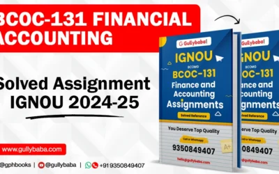 BCOC-131 Financial Accounting Solved Assignment IGNOU 2022-2023