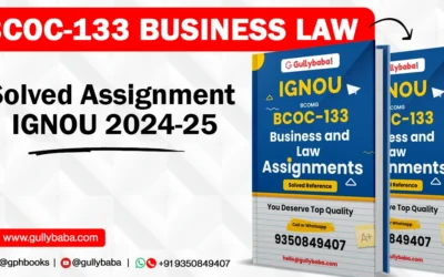 BCOC-133 Business Law Solved Assignment IGNOU 2021-2022