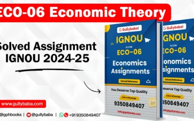 ECO-06 Economic Theory Solved Assignment IGNOU 2022-2023