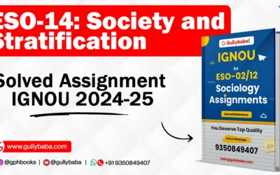 ESO-14: Society and Stratification Solved Assignment IGNOU 2022-23