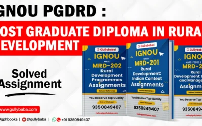 IGNOU PGDRD Solved Assignments