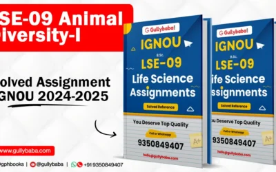 LSE-09 Animal Diversity-I Solved Assignment IGNOU 2022-2023