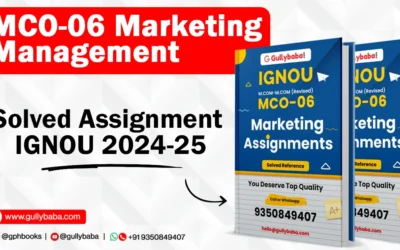 MCO-06 Marketing Management Solved Assignment IGNOU 2022-23