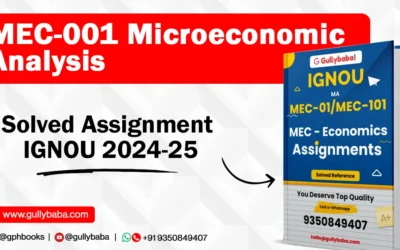 MEC-001 Microeconomic Analysis Solved Assignment IGNOU 2022-23
