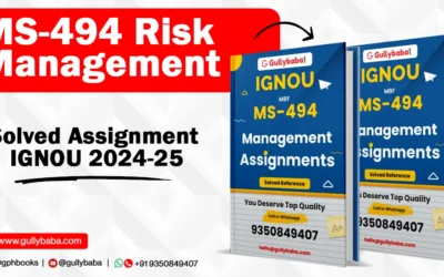 MS-494 Risk Management Solved Assignment IGNOU 2022-2023