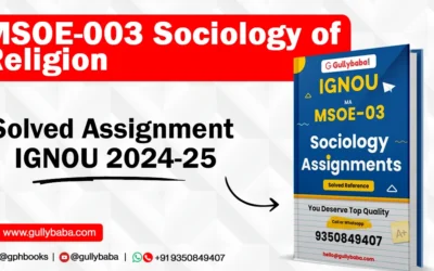 MSOE-003 Sociology of Religion Solved Assignment IGNOU 2022-23