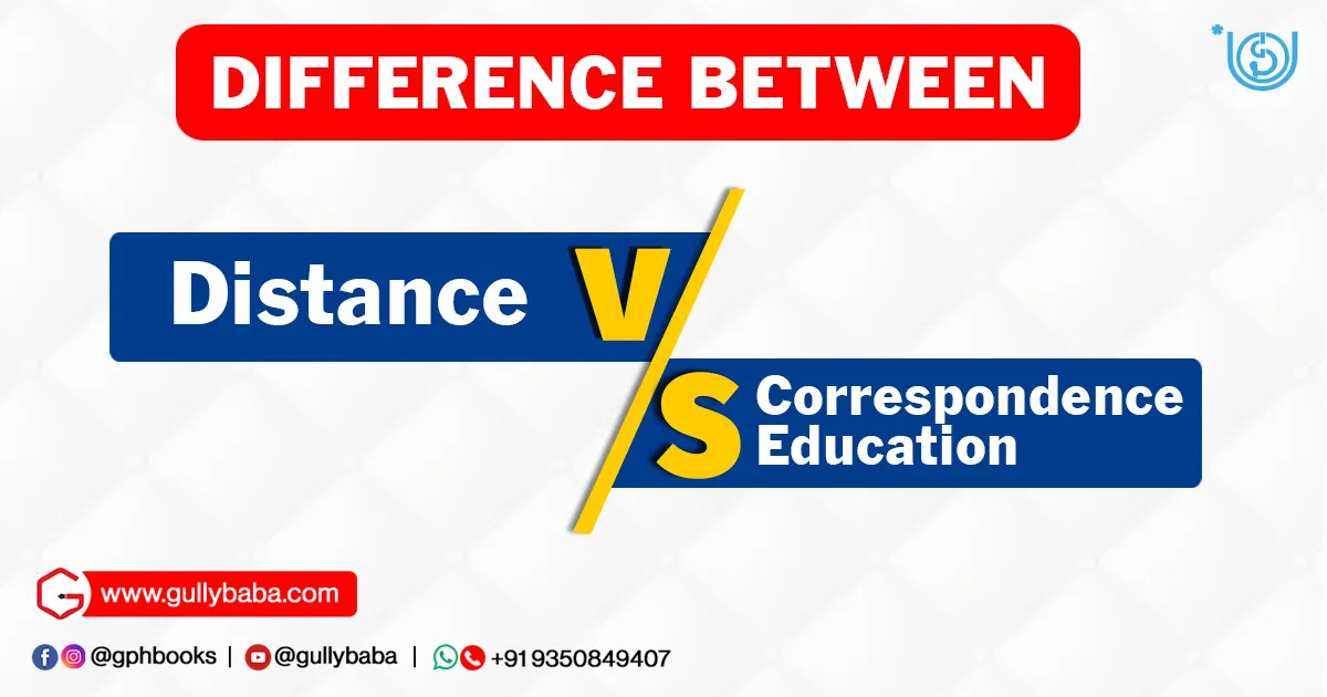 Difference Between Distance and Correspondence Education