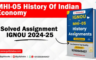 MHI-05 History Of Indian Economy Solved Assignment IGNOU 2022-23