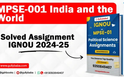 MPSE-001 India and the World Solved Assignment IGNOU 2022-23