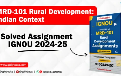 MRD-101 Rural Development: Indian Context Solved Assignment IGNOU 2022-23
