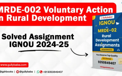 MRDE-002 Voluntary Action in Rural Development Solved Assignment IGNOU 2022-23