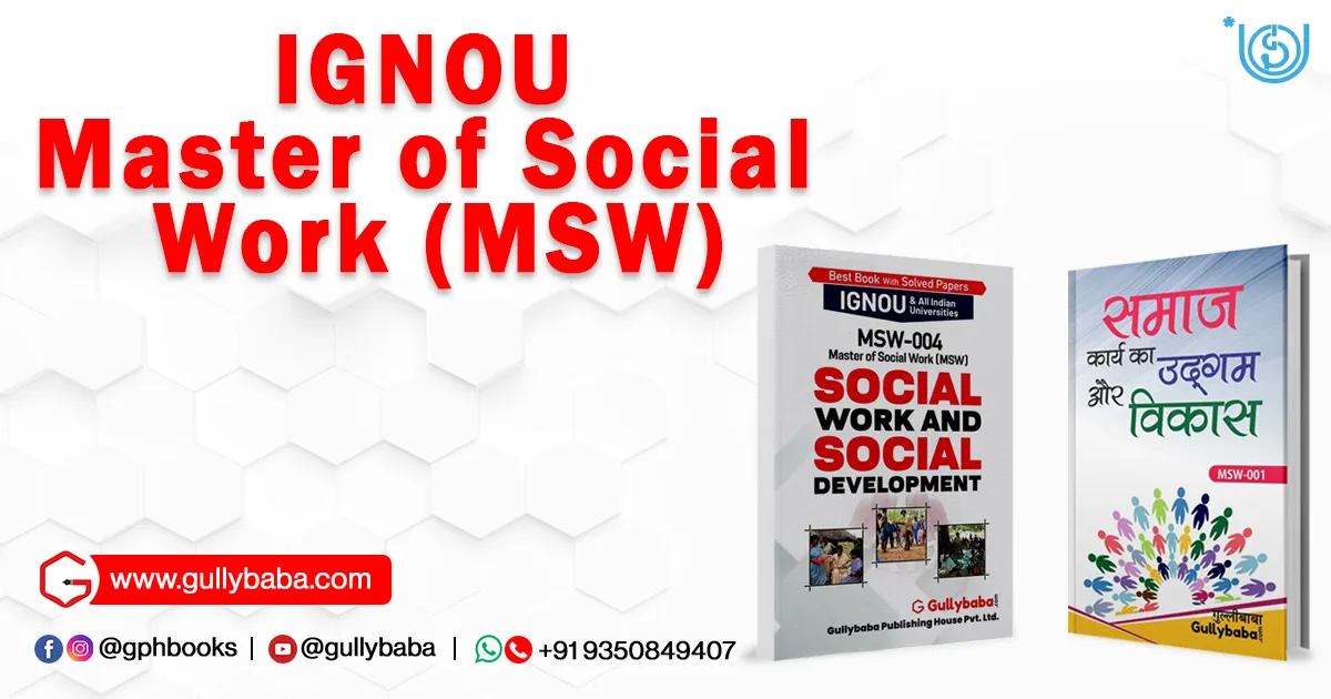 IGNOU Master of Social Work (MSW)