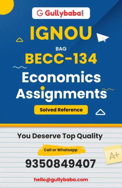 IGNOU BECC-134 Solved Assignment