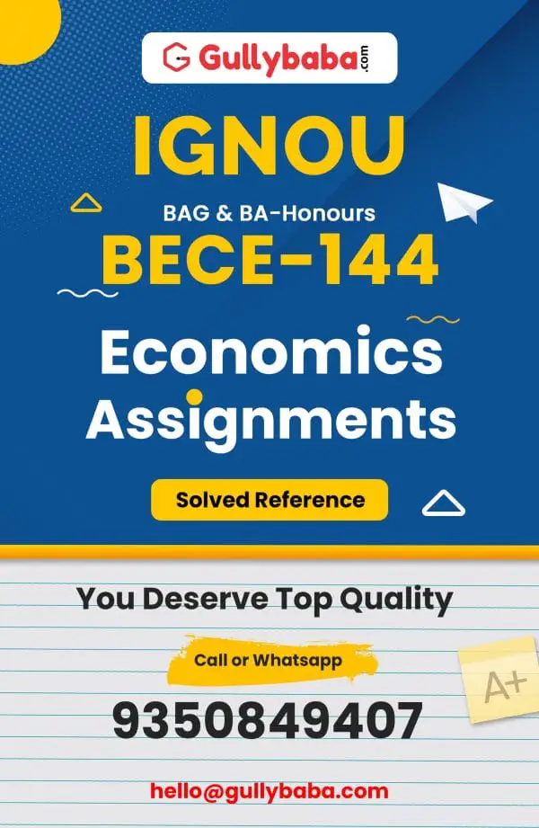 IGNOU BECE-144 Solved Assignment