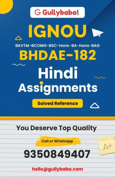Assignment-BHDAE-182