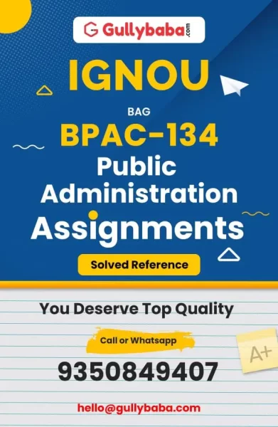 IGNOU BPAC-134 Solved Assignment