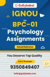 IGNOU BPC-01 Solved Assignment