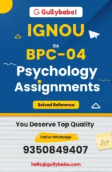 IGNOU BPC-04 Solved Assignment