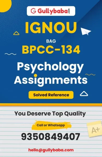 IGNOU BPCC-134 Solved Assignment