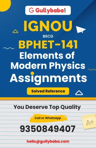 Assignment-BPHET-141