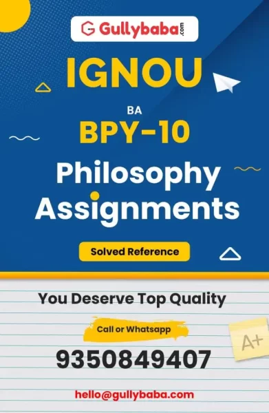 IGNOU BPY-10 Solved Assignment