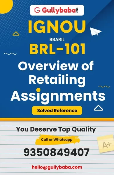 IGNOU BRL-101 Solved Assignment