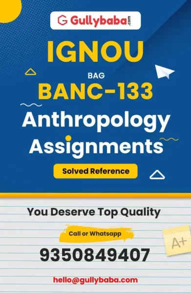 IGNOU BANC-133 Solved Assignment