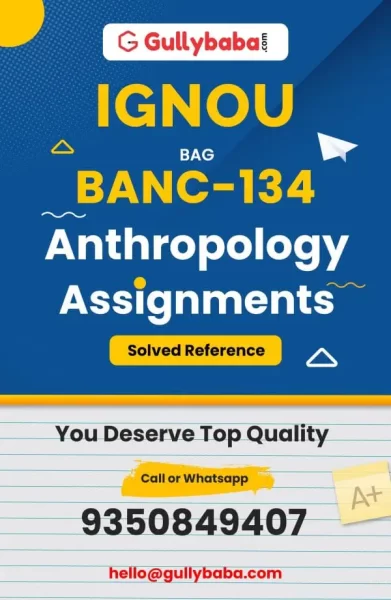 IGNOU BANC-134 Solved Assignment