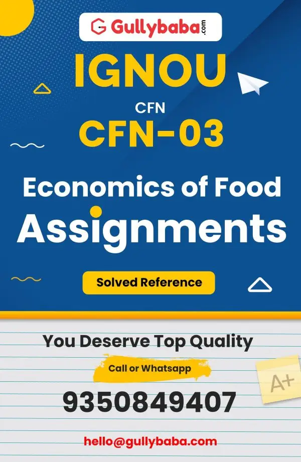 IGNOU CFN-03 Solved Assignment