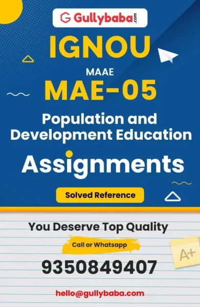 MAE-05 Solved Assignment