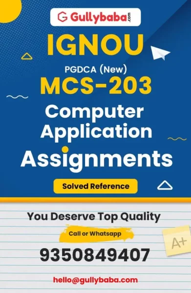 Assignment-MCS-203