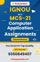 IGNOU MCS-21 Solved Assignment