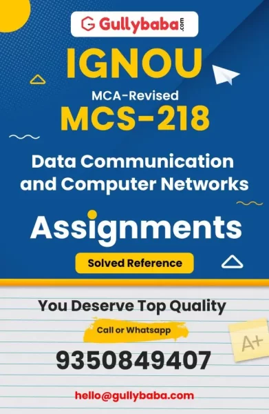 IGNOU MCS-218 Solved Assignment