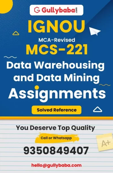 IGNOU MCS-221 Solved Assignment