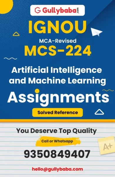 IGNOU MCS-224 Solved Assignment