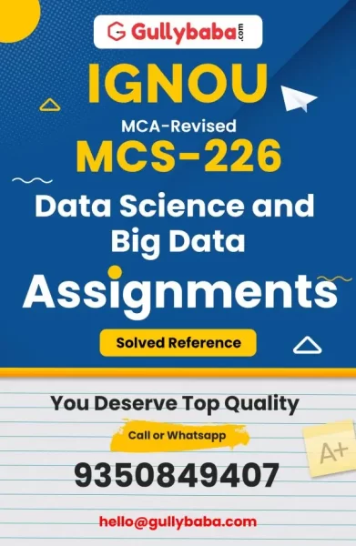 IGNOU MCS-226 Solved Assignment
