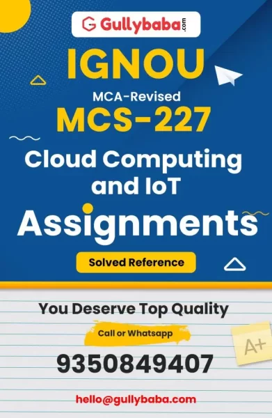 IGNOU MCS-227 Solved Assignment