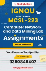 IGNOU MCSL-223 Solved Assignment