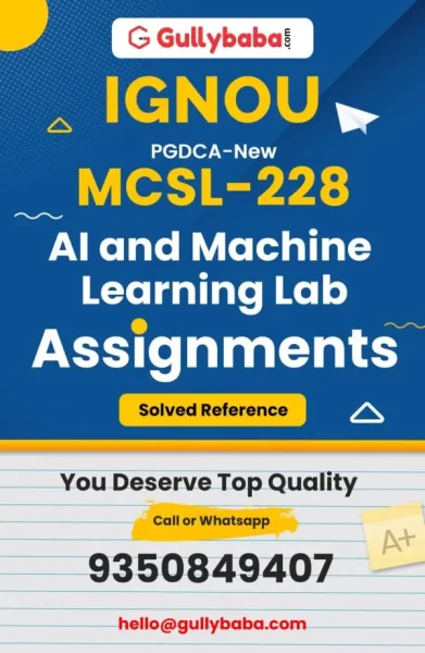 IGNOU MCSL-228 Solved Assignment