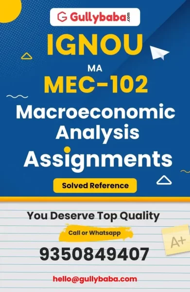 MEC-102 IGNOU Solved Assignment