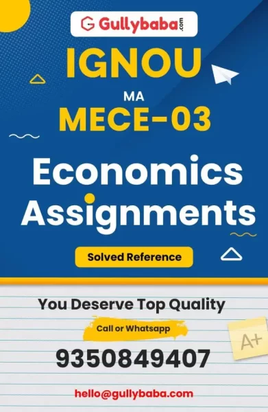 IGNOU MECE-03 Solved Assignments