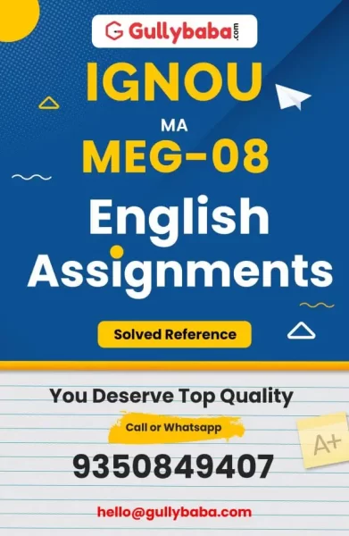 MEG-08 IGNOU Solved Assignments