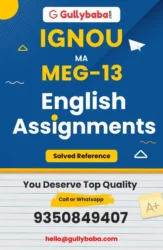 MEG-13 IGNOU Solved Assignment