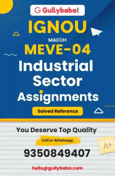 MEVE-04 IGNOU Solved Assignment