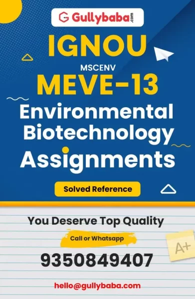 IGNOU MEVE-13 Solved Assignment