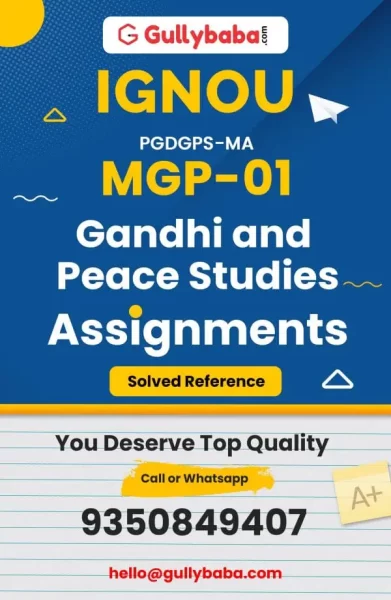 MGP-01 IGNOU Solved Assignment