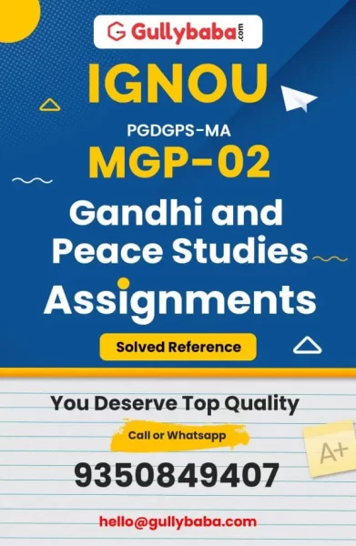 MGP-02 IGNOU Solved Assignment