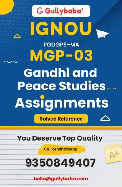 MGP-03 IGNOU Solved Assignment